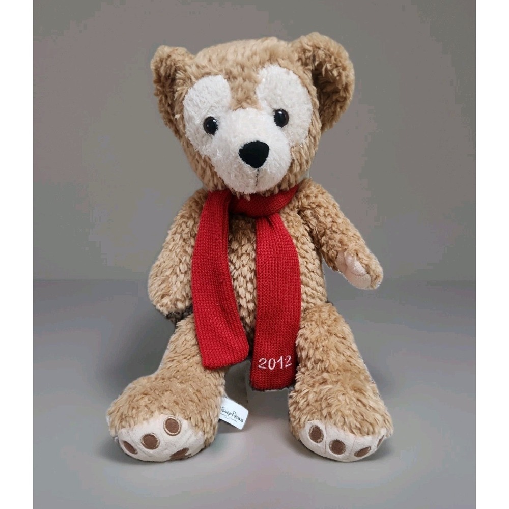 Disney Parks Original Duffy The Disney Bear 17" Teddy Plush‎ Hidden Mickey 2012
